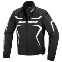 Spidi Sportmaster H2Out Black White Motorcycle Jacket -Motorrijden spidi sportmaster h2out black white motorcycle jacket