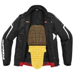 Spidi Sportmaster H2Out Black White Motorcycle Jacket -Motorrijden spidi sportmaster h2out black white motorcycle jacket3