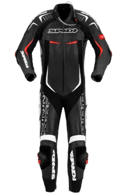 Spidi Track Replica Evo Black White One Piece Racing Suit -Motorrijden spidi track replica evo black white one piece racing suit