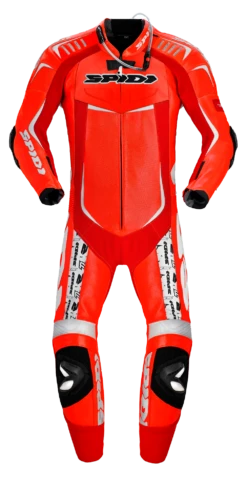 Spidi Track Replica Evo Rood Wit 1-Delig -Motorrijden spidi track replica evo red white 1 piece racing suit2