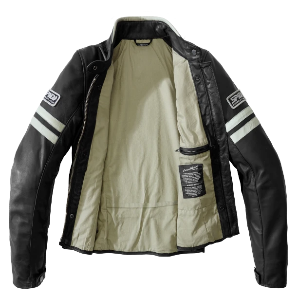 Spidi Vintage Lady Ice Black Motorcycle Jacket - Afbeelding 2