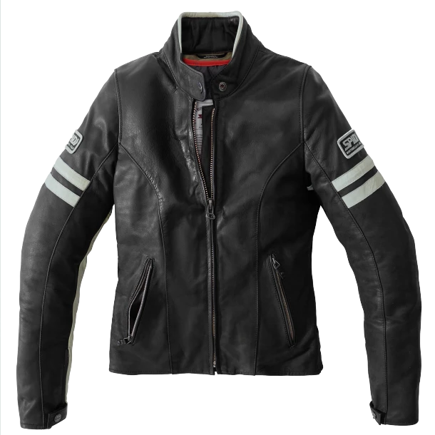 Spidi Vintage Lady Ice Black Motorcycle Jacket - Afbeelding 3