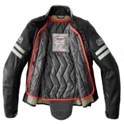 Spidi Vintage Lady Ice Black Motorcycle Jacket -Motorrijden spidi vintage leather jacket lady 8