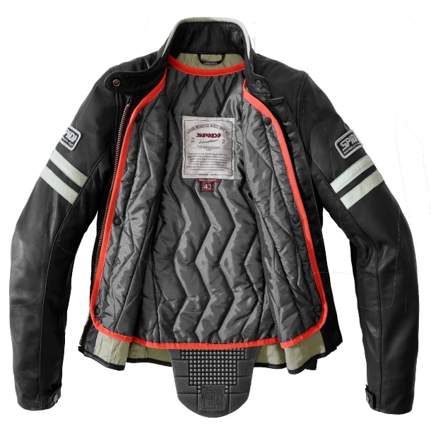 Spidi Vintage Lady Ice Black Motorcycle Jacket - Afbeelding 4