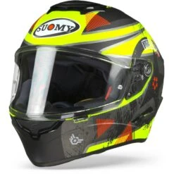 Suomy Stellar Wrench Mat Fluo Geel Grijs Integraalhelm -Motorrijden stellar wrench yellow frontpage