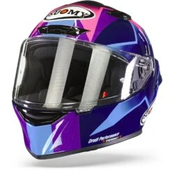 Suomy Track 1 Bastianini Replica Blauw Paars Integraalhelm 11 Suomy Track 1 Bastianini Replica Blauw Paars Integraalhelm -Motorrijden suomy track 1 bastianini replica blue purple frontpage