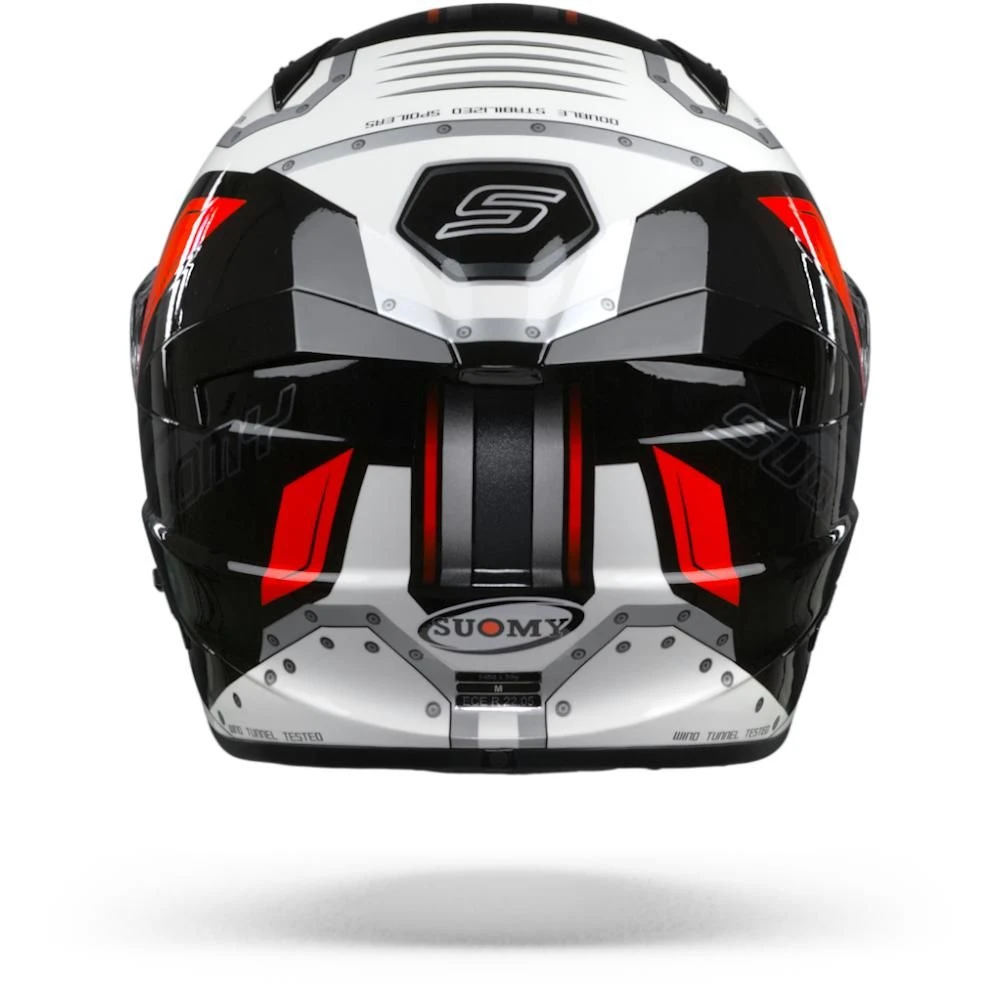 Suomy Speedstar Airplane Wit Rood Integraalhelm 5 Suomy Speedstar Airplane Wit Rood Integraalhelm - Afbeelding 3