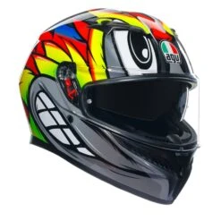 Agv K3 E2206 Mplk Birdy 2.0 Grijs Geel Rood 012 Integraalhelm -Motorrijden thumbnail 29 3