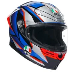 Agv K6 S E2206 Mplk Slashcut Zwart Blauw Rood 015 Integraalhelm -Motorrijden thumbnail 29 7