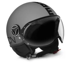 Momodesign Fgtr Classic Momo E2205 Matt Grijs Zwart Jethelm -Motorrijden thumbnail 3 15