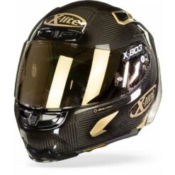 X-Lite X-803 RS Ultra Carbon Golden Edition 033 Integraalhelm -Motorrijden x lite x 803 rs ultra carbon golden edition 033 frontpage